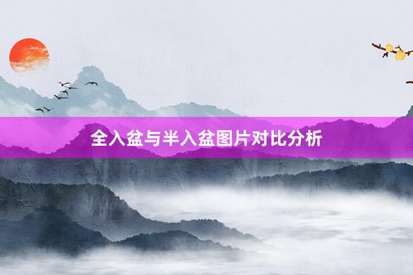 全入盆与半入盆图片对比分析